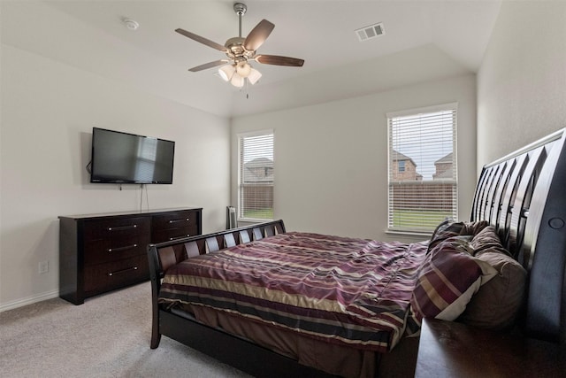 620 Ruthye Ln, Pilot Point, TX 76258 - bedroom with light colored carpet, ceiling fan, and baseboards