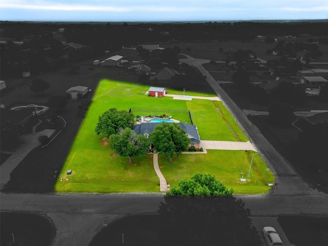 3809 Timbercrest Dr W, Burleson, TX 76028 - aerial view of residential area with property boundaries highlighted