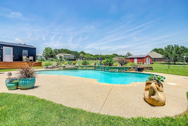 3809 Timbercrest Dr W, Burleson, TX 76028 - view of pool featuring a patio and a pool with connected hot tub