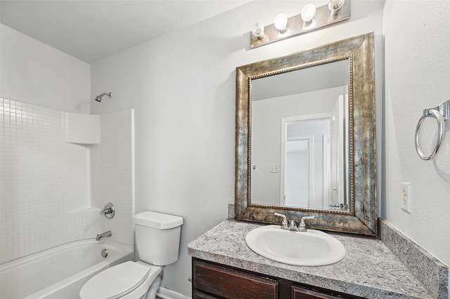 4811 Pachuca Ct, Dallas, TX 75236 - full bath featuring vanity, washtub / shower combination, and toilet