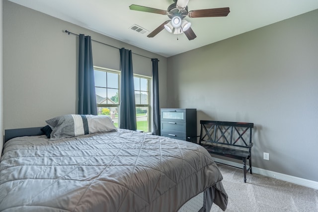 2503 Hollon Dr, Caddo Mills, TX 75135 - bedroom with carpet floors, baseboards, and a ceiling fan