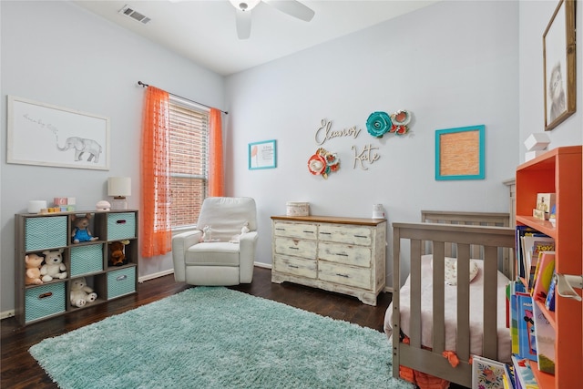 2800 Cedar Ridge Ln, Fort Worth, TX 76177 - bedroom featuring a crib, wood finished floors, and baseboards