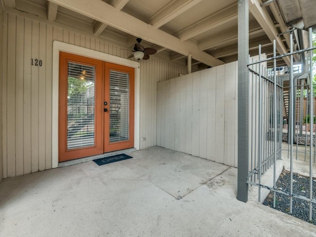 5234 Fleetwood Oaks Ave Unit 120, Dallas, TX 75235 - view of exterior entry featuring french doors and a patio area
