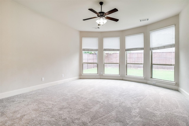 14669 Foxbriar Ln, Frisco, TX 75035 - carpeted empty room featuring baseboards and a ceiling fan