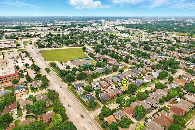 736 Fawn Valley Dr, Allen, TX 75002 - aerial overview of property's location with nearby suburban area