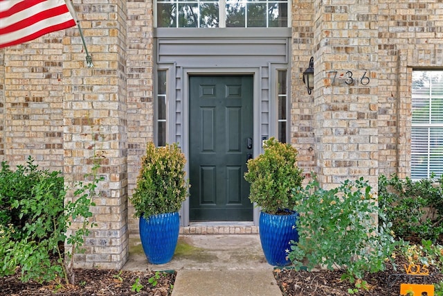 736 Fawn Valley Dr, Allen, TX 75002 - view of exterior entry featuring brick siding