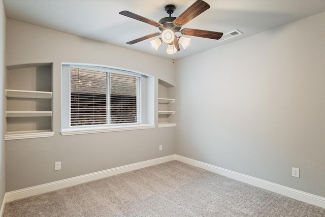1108 Summer Ln, Mckinney, TX 75071 - empty room featuring carpet, a ceiling fan, and baseboards
