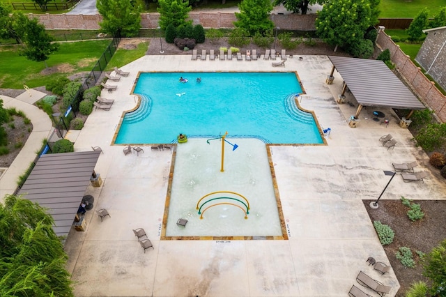 1108 Summer Ln, Mckinney, TX 75071 - community pool featuring a patio area