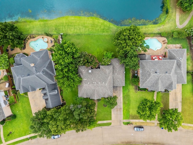 205 Lovegrass Ln, Southlake, TX 76092 - aerial view of a pool area