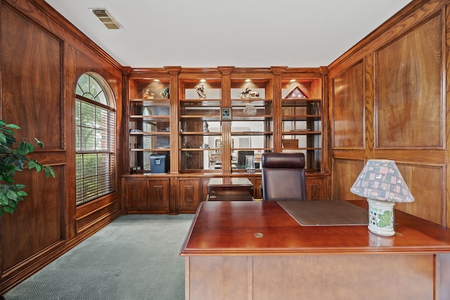 205 Lovegrass Ln, Southlake, TX 76092 - unfurnished office featuring carpet floors and built in features