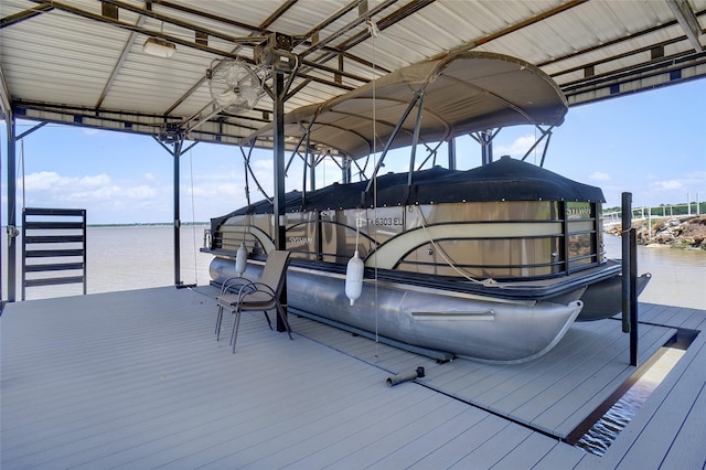 809 Cimmarron Bay Dr, Runaway Bay, TX 76426 - dock area featuring a water view and boat lift
