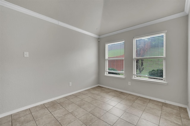 1209 Evers Dr, Mckinney, TX 75071 - unfurnished room featuring light tile patterned floors, crown molding, and baseboards