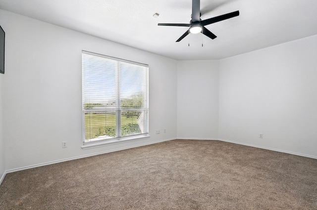99 Glen Abbey St, Abilene, TX 79606 - spare room featuring carpet flooring, ceiling fan, and baseboards