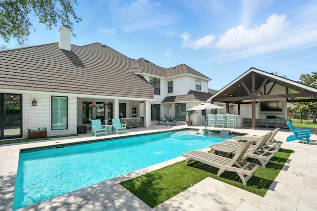 99 Glen Abbey St, Abilene, TX 79606 - outdoor pool featuring a patio area