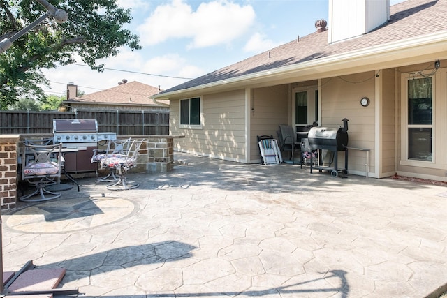 3506 Bryan St, Sachse, TX 75048 - view of patio with grilling area