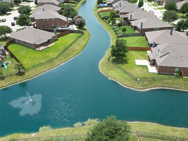 990 Lancashire Ln, Prosper, TX 75078 - aerial perspective of suburban area featuring a large body of water
