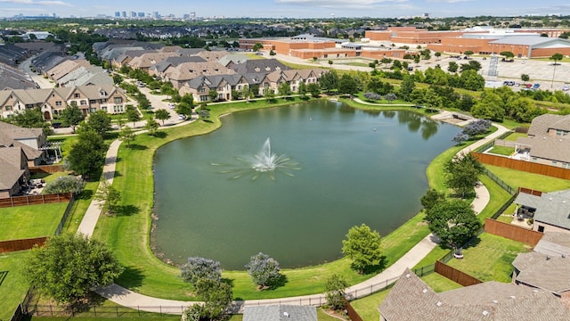 4682 Rhett Ln Unit A, Carrollton, TX 75010 - aerial view of property's location featuring a nearby body of water and nearby suburban area