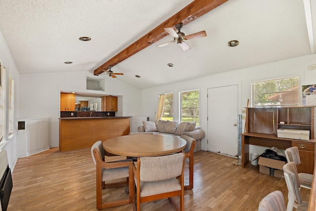 891 Lazy Acres Cir, Pottsboro, TX 75076 - dining room featuring ceiling fan and light wood finished floors