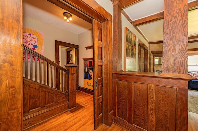 1909 Alston Ave, Fort Worth, TX 76110 - stairway featuring wood finished floors