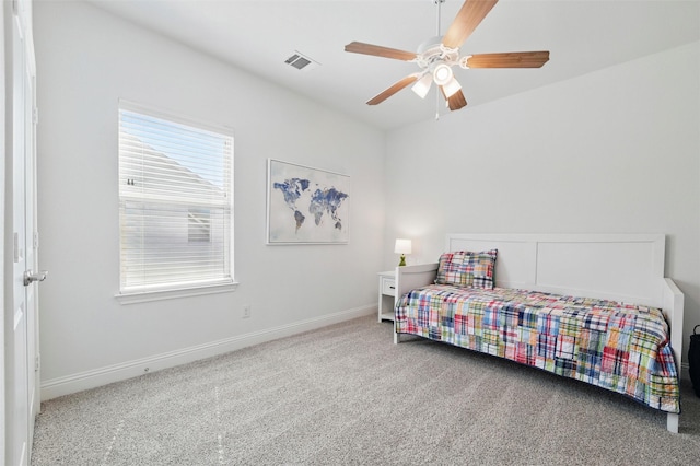 506 Prairie Run, Aledo, TX 76008 - bedroom with carpet floors, baseboards, and ceiling fan