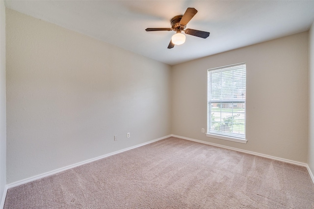 4704 N Meadow Ridge Cir, Mckinney, TX 75072 - unfurnished room with carpet flooring, baseboards, and a ceiling fan