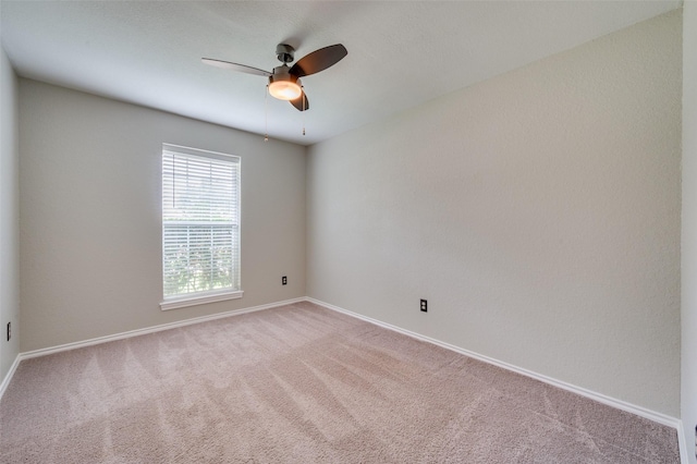 4704 N Meadow Ridge Cir, Mckinney, TX 75072 - unfurnished room featuring a ceiling fan, carpet flooring, and baseboards
