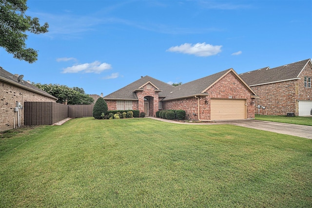 5516 La Bandera Trl, Benbrook, TX 76126 - view of front of house featuring brick siding, an attached garage, concrete driveway, and a shingled roof