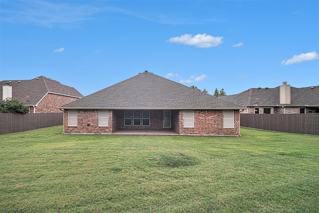 5516 La Bandera Trl, Benbrook, TX 76126 - back of property featuring brick siding and a patio
