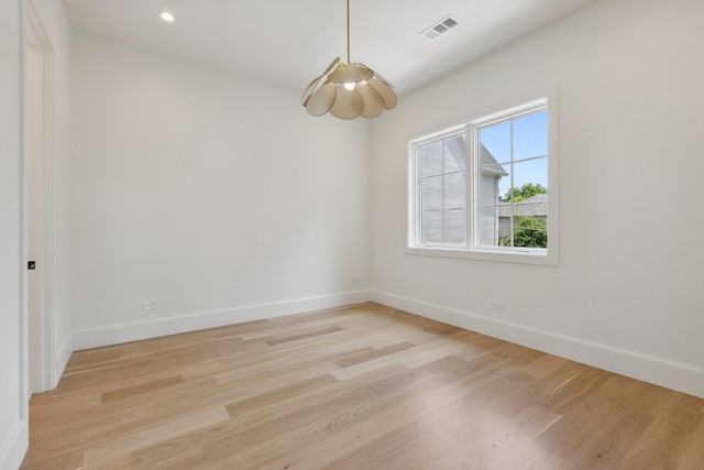 1801 Loving Ave, Dallas, TX 75214 - empty room with baseboards, light wood finished floors, and recessed lighting