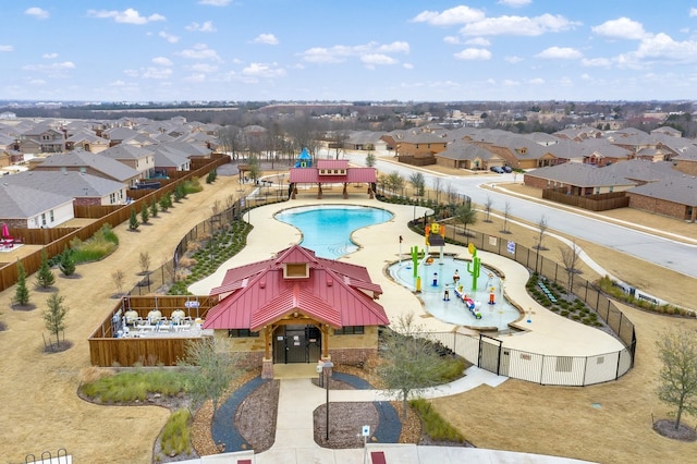 806 Opal Path, Princeton, TX 75407 - aerial view of residential area featuring a pool