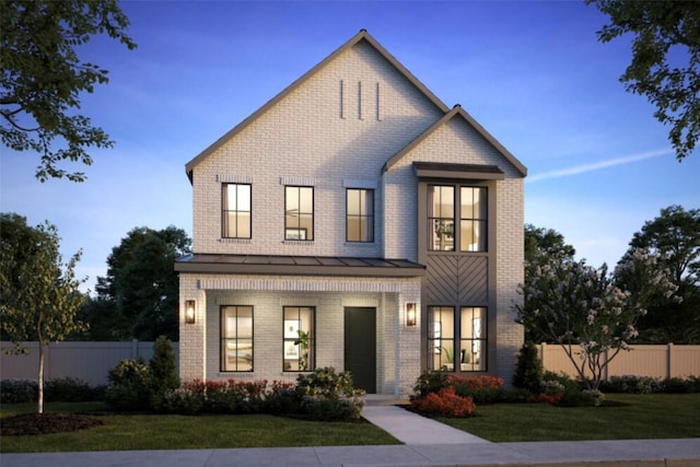 9484 Hedge St, Frisco, TX 75035 - view of front of home featuring brick siding