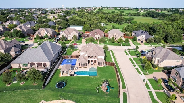 901 Jessica Ln, Prosper, TX 75078 - aerial view of property and surrounding area featuring nearby suburban area and a pool
