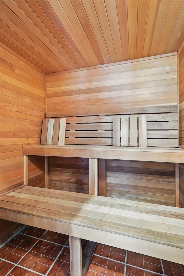 1189 W Jeter Rd, Bartonville, TX 76226 - sauna featuring wooden walls and wooden ceiling