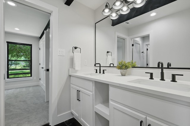 1189 W Jeter Rd, Bartonville, TX 76226 - full bath featuring double vanity and recessed lighting