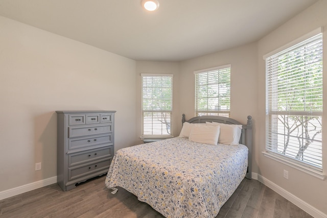 812 Holler Loop, Fort Worth, TX 76247 - bedroom featuring dark wood-type flooring and baseboards