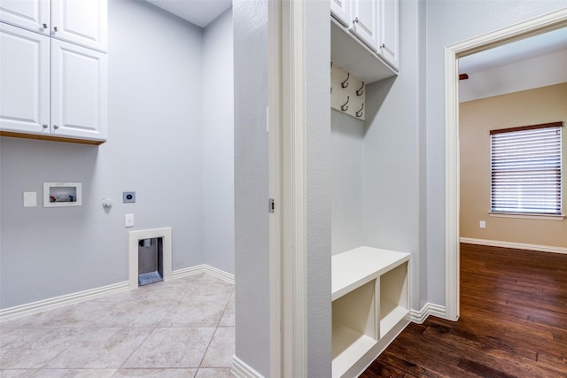 9728 Bitterroot Dr, Little Elm, TX 75068 - mudroom featuring baseboards and wood finished floors