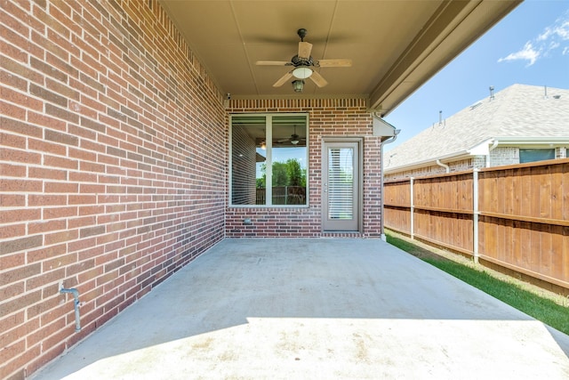 9728 Bitterroot Dr, Little Elm, TX 75068 - view of patio with a ceiling fan
