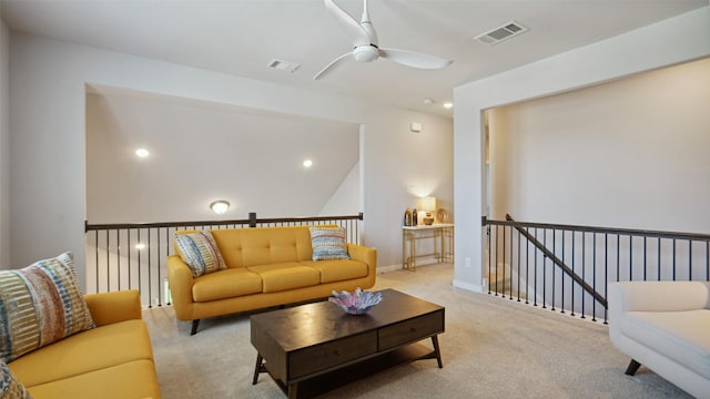 3201 Malcolm Rd, Melissa, TX 75454 - carpeted living room with ceiling fan