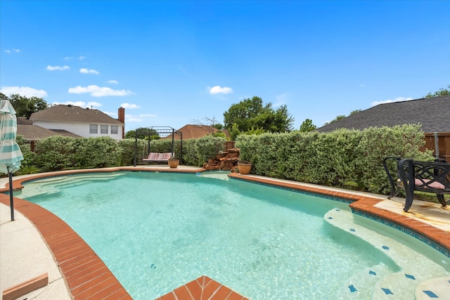 1230 Donegal Ln, Garland, TX 75044 - view of pool with a fenced backyard