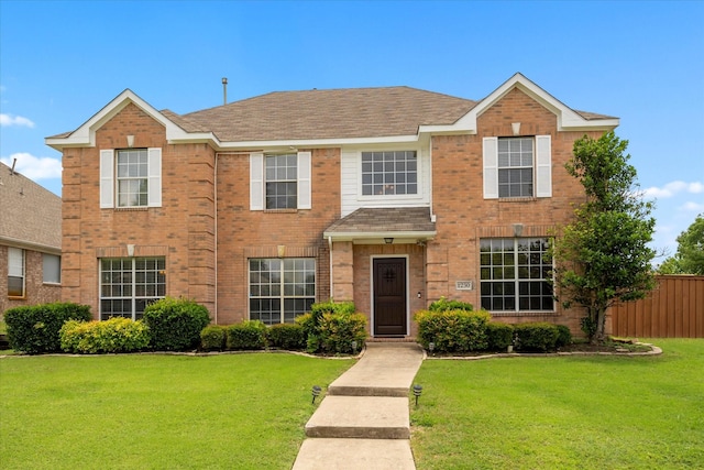 1230 Donegal Ln, Garland, TX 75044 - view of front of property featuring brick siding and a shingled roof