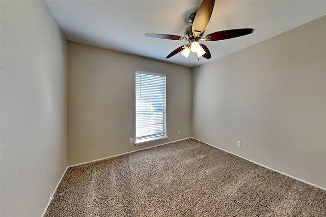 4804 Jennings Cir, The Colony, TX 75056 - spare room with a ceiling fan, carpet, and baseboards