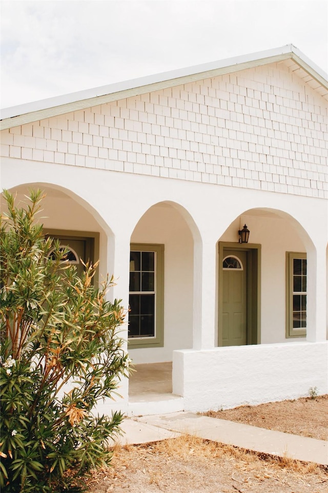 121 E E Ave B, Sanderson, TX 79848 - property entrance featuring stucco siding