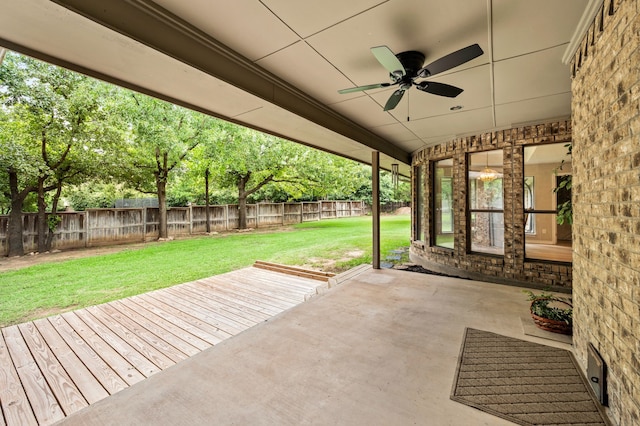7213 Maranatha Ct, Colleyville, TX 76034 - view of patio / terrace featuring ceiling fan