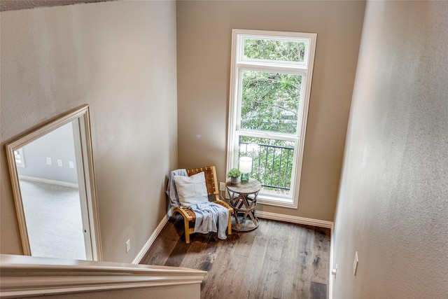 8250 Library St, Frisco, TX 75034 - sitting room with wood finished floors and baseboards