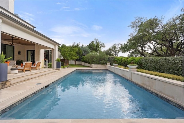 1128 Shady Oaks Ln, Westover Hills, TX 76107 - view of pool with a patio and a fenced backyard
