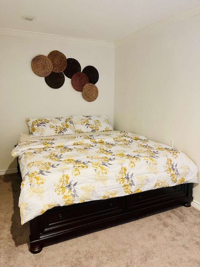 2605 Twinpost Ct, Irving, TX 75062 - carpeted bedroom with ornamental molding and baseboards
