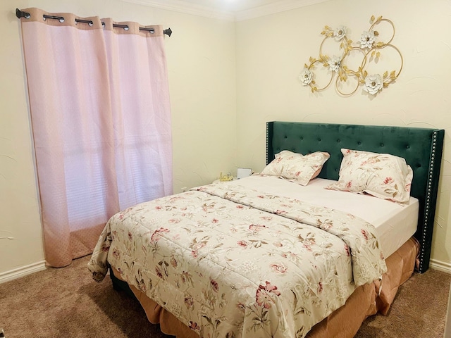 2605 Twinpost Ct, Irving, TX 75062 - bedroom with carpet floors, ornamental molding, and baseboards