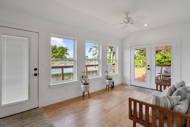 2415 Vz County Road 2624, Wills Point, TX 75169 - sunroom with french doors and lofted ceiling