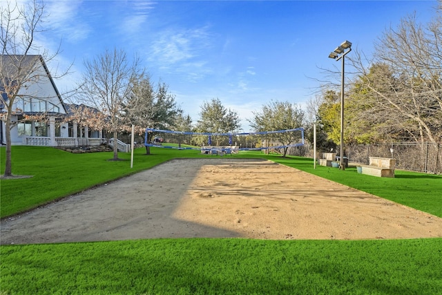 1705 Bison Meadow Ln, Heath, TX 75032 - view of property's community featuring volleyball court and a lawn