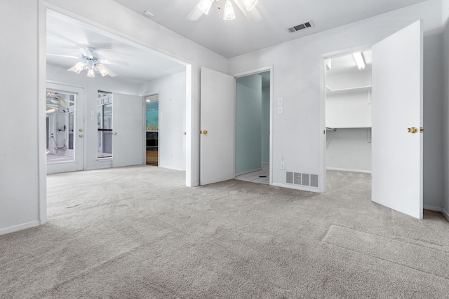 2621 Brennan Ct, Plano, TX 75075 - unfurnished bedroom featuring carpet floors, a spacious closet, ceiling fan, baseboards, and a closet